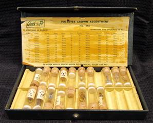 LOT 7 POCKET WATCH SWEEP HANDS TUBES WINDING STEM CROWN ASSORTMENT SLEEVE ASSORT
